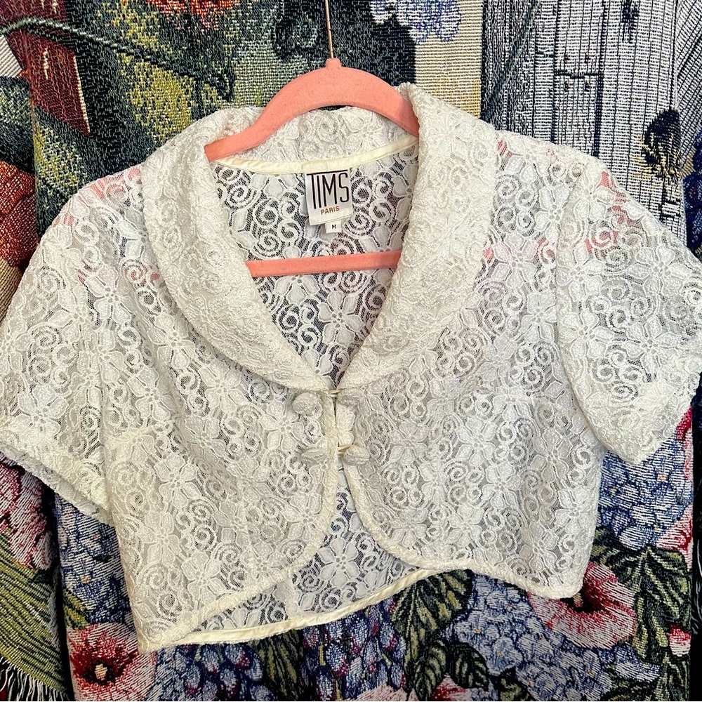 Tims Paris brand, size M, Vintage Lace shrug